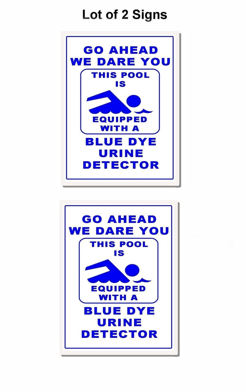 2-Count Go Ahead We Dare You This Pool... 11.5" x 9" Laminated Funny Sign