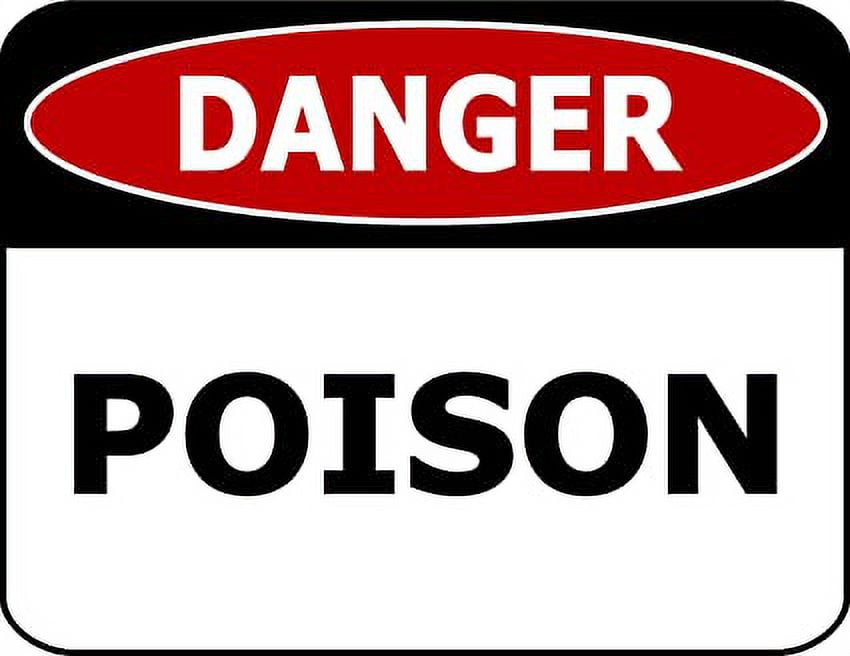 Danger Poison 11.5 inch 9 inch Laminated OSHA Safety Sign