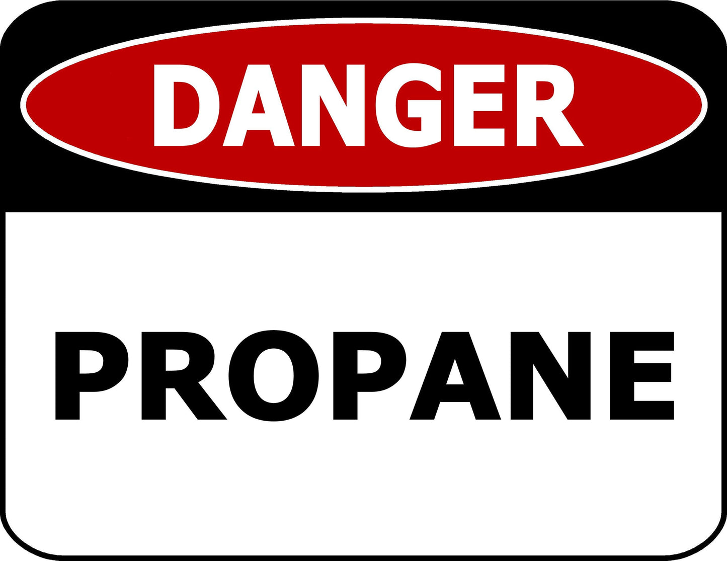 Danger Propane 11.5 inch 9 inch Laminated OSHA Safety Sign