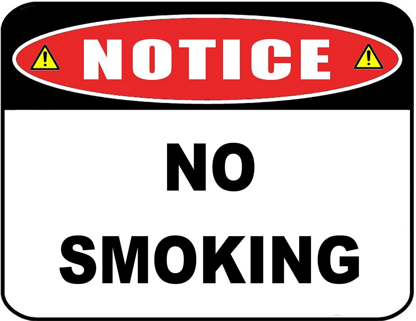Notice No Smoking 11.5 " x 9" Laminated Sign