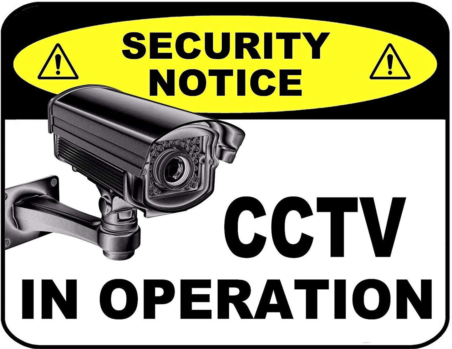 Security Notice CCTV in Operation 11.5" x 9" Laminated Sign
