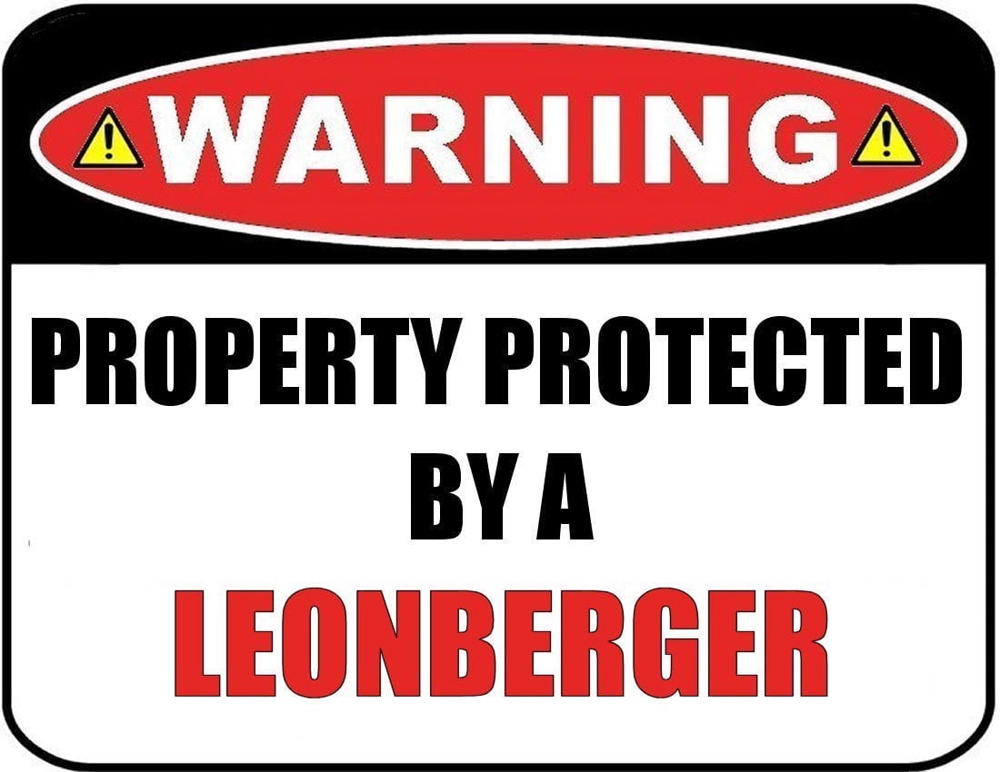 Funny Leonberger Dog Sign – Laminated 11.5″ x 9″ Wall Decor
