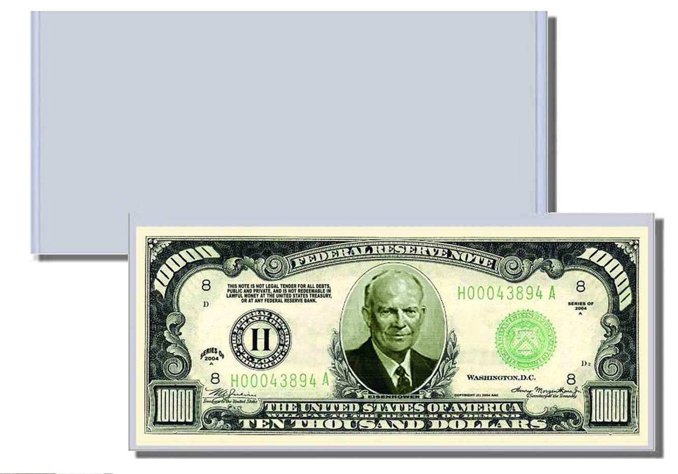 Novelty Dollar Bill – Eisenhower $10,000 Dollar Bill