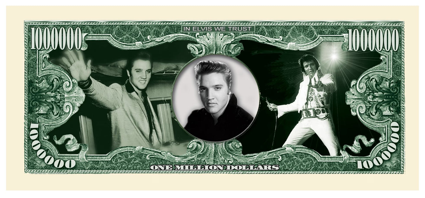 Novelty Million Dollar Bill – Elvis Presley Novelty Million Dollar Bill