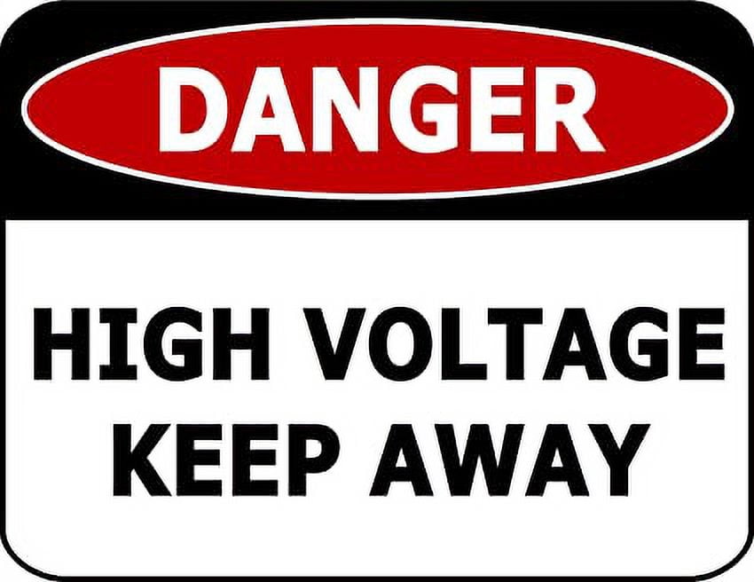 Danger High Voltage Keep Away 11.5 inch 9 inch Laminated OSHA Safety Sign