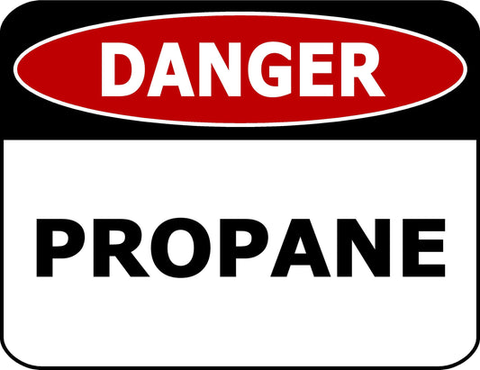 Danger Propane 11.5 inch 9 inch Laminated OSHA Safety Sign
