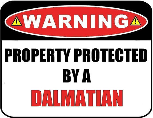 Funny Dalmatian Dog Sign Laminated 11.5³ x 9³ Wall Decor