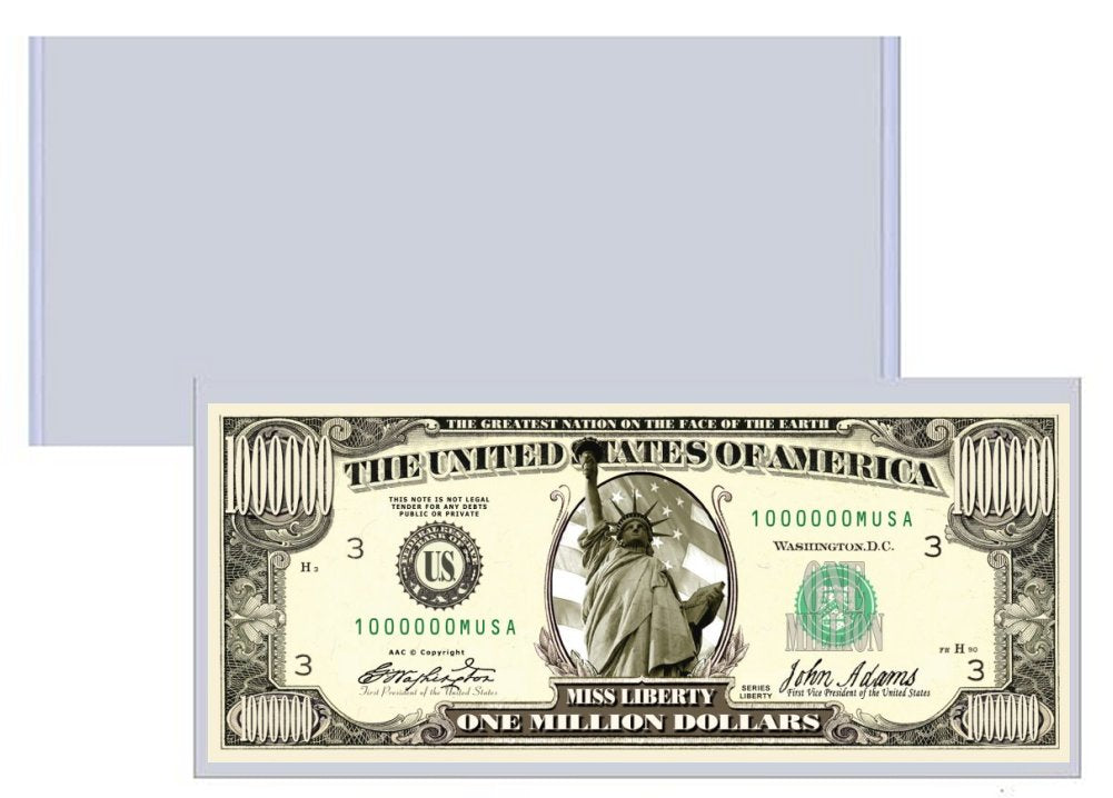 Novelty Million Dollar Bill – Miss Liberty Million Dollar Bill