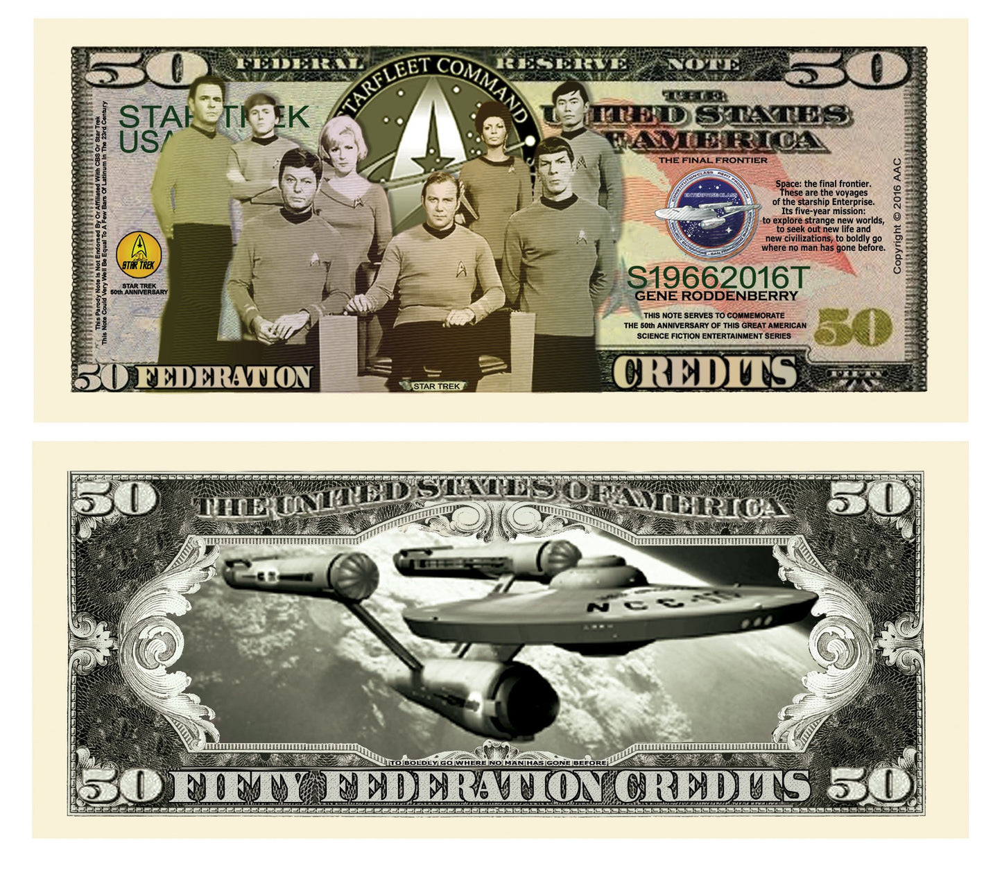 Novelty Million Dollar Bill – Star Trek Million Dollar Bill