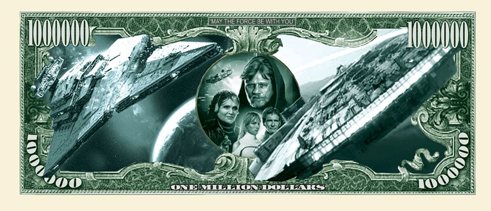 Novelty Million Dollar Bill – Star Wars Million Dollar Bill