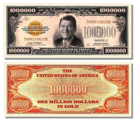Novelty Million Dollar Bill – "Thanks a Million" Million Dollar Bill