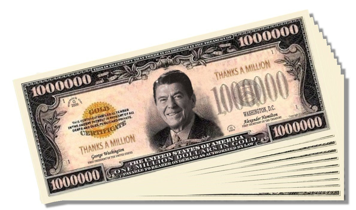 Novelty Million Dollar Bill – "Thanks a Million" Million Dollar Bill