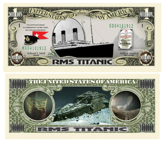 Novelty Million Dollar Bill – RMS Titanic Million Dollar Bill