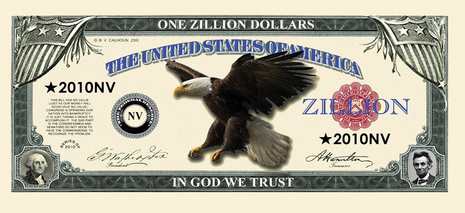 Novelty Million Dollar Bill – Zillion Dollar Novelty Money